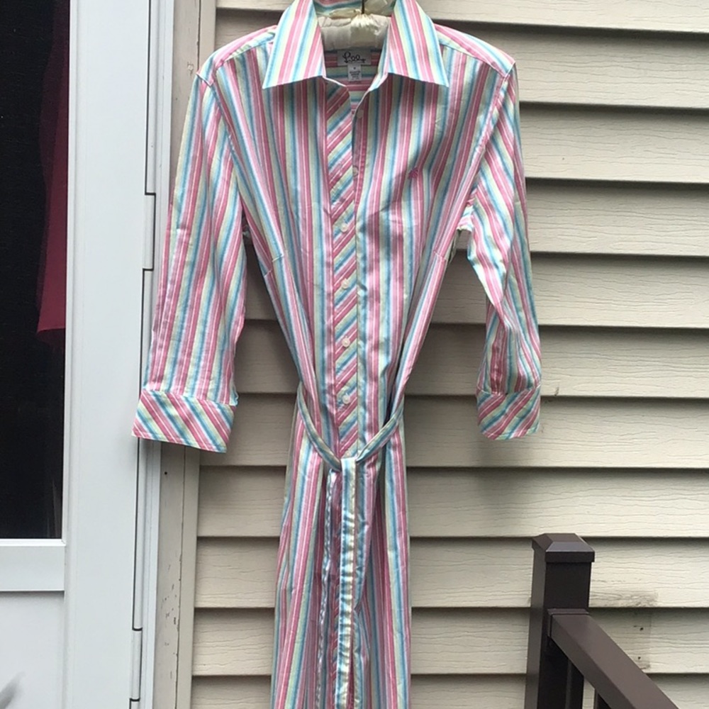 Lilly Pulitzer Cotton Striped Shirt Dress